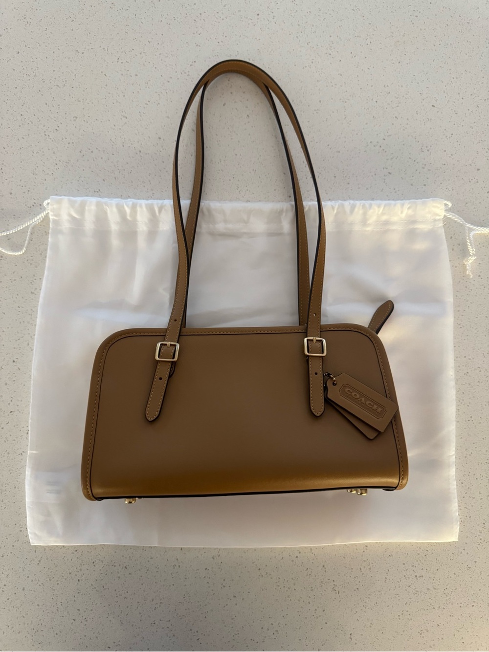 Coach Honey Brown Swing Zip Shoulder Bag